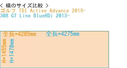 #ゴルフ TDI Active Advance 2019- + 308 GT Line BlueHDi 2013-